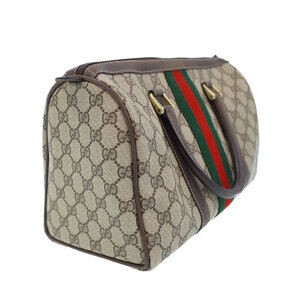 Gucci Plus Boston Bag GG Brown Handbag